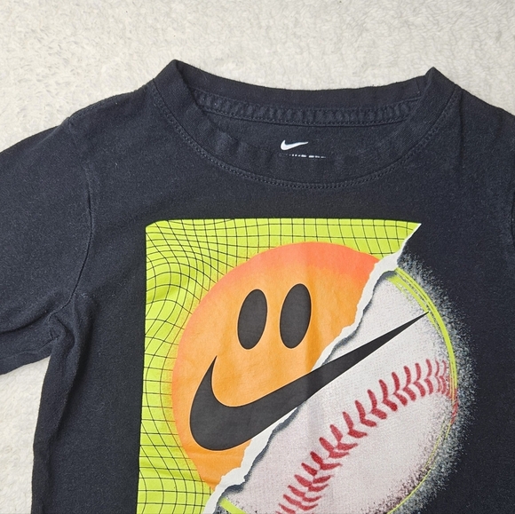 Nike Boys Tee Baseball Black Size 6 M - Picture 2 of 4